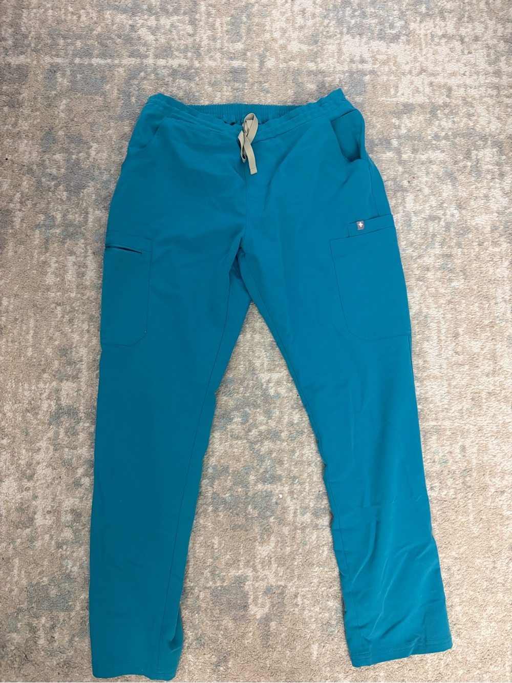 Figs Women's Teal Scrub Straight Pants